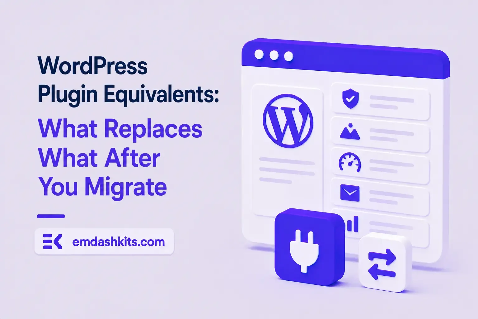WordPress Plugin Equivalents: What Replaces What After You Migrate WordPress Plugin Equivalents: What Replaces What After You Migrate