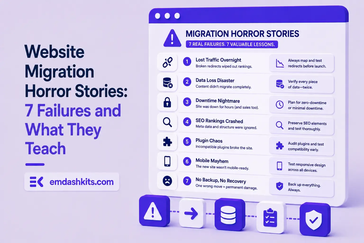 Website Migration Horror Stories: 7 Failures and What They Teach Website Migration Horror Stories: 7 Failures and What They Teach